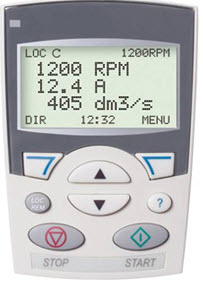 Programming panel of ABB AC Electrical drives