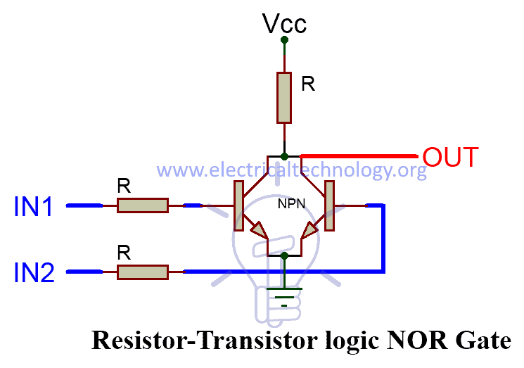 RESISTOR-TRANSISTOR LOGIC NOR Gate